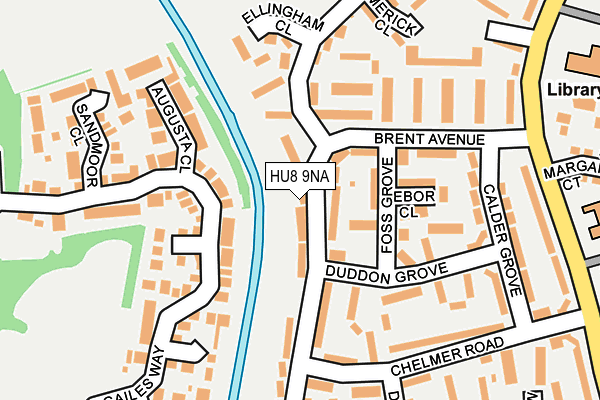 HU8 9NA map - OS OpenMap – Local (Ordnance Survey)