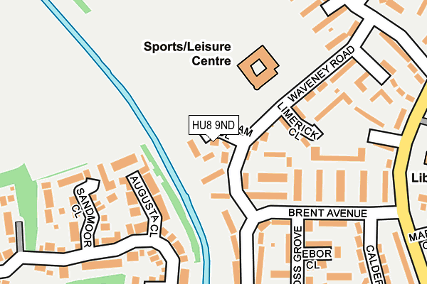 HU8 9ND map - OS OpenMap – Local (Ordnance Survey)