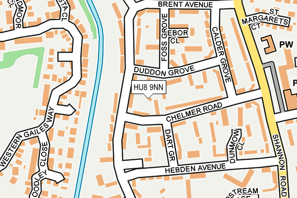 HU8 9NN map - OS OpenMap – Local (Ordnance Survey)