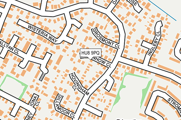 HU8 9PQ map - OS OpenMap – Local (Ordnance Survey)