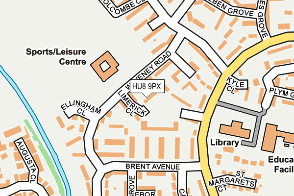 HU8 9PX map - OS OpenMap – Local (Ordnance Survey)