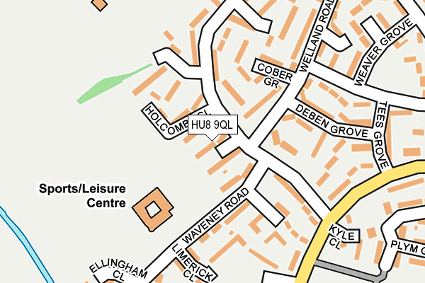 HU8 9QL map - OS OpenMap – Local (Ordnance Survey)