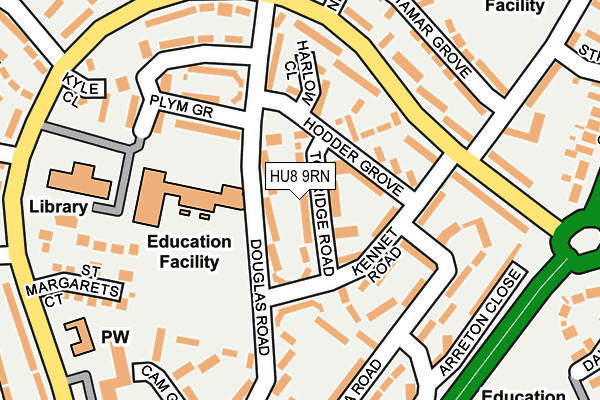 HU8 9RN map - OS OpenMap – Local (Ordnance Survey)