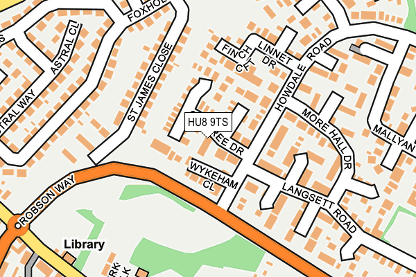 HU8 9TS map - OS OpenMap – Local (Ordnance Survey)