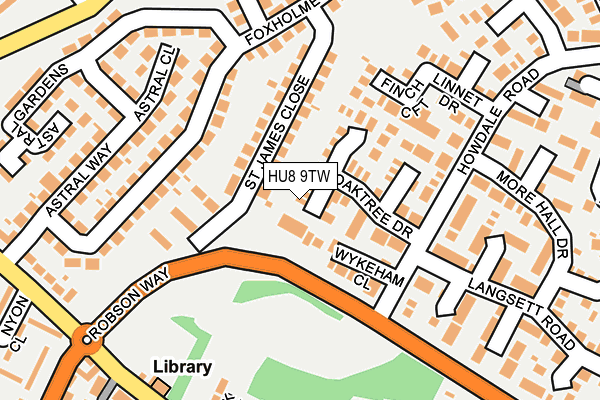 HU8 9TW map - OS OpenMap – Local (Ordnance Survey)