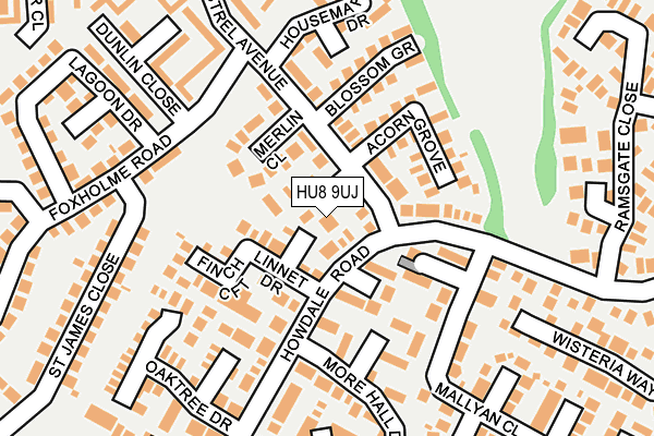 HU8 9UJ map - OS OpenMap – Local (Ordnance Survey)