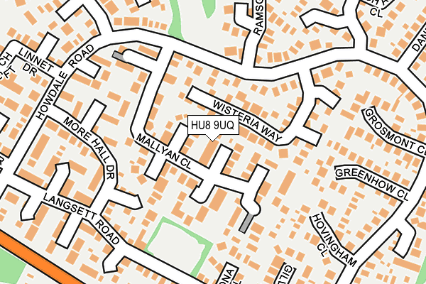 HU8 9UQ map - OS OpenMap – Local (Ordnance Survey)