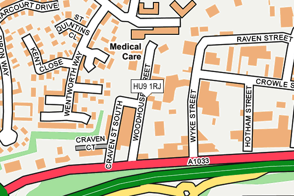 Map of CRAVEN FABRICATIONS LIMITED at local scale