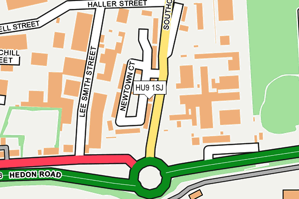 HU9 1SJ map - OS OpenMap – Local (Ordnance Survey)