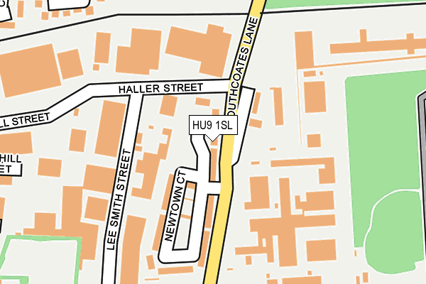 HU9 1SL map - OS OpenMap – Local (Ordnance Survey)