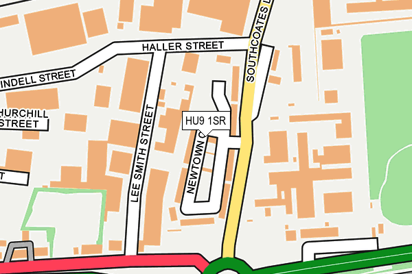 HU9 1SR map - OS OpenMap – Local (Ordnance Survey)