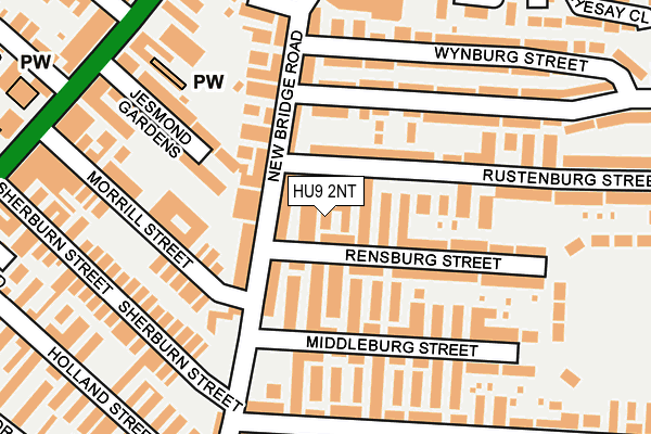 HU9 2NT map - OS OpenMap – Local (Ordnance Survey)