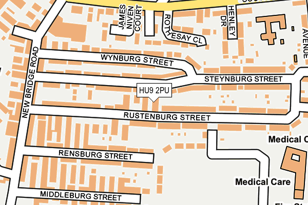 HU9 2PU map - OS OpenMap – Local (Ordnance Survey)