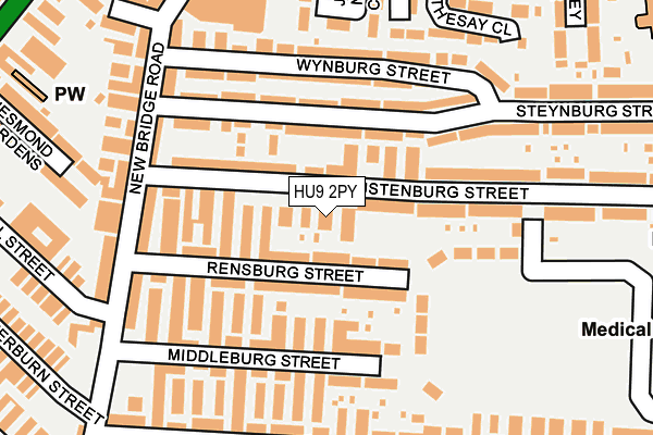 HU9 2PY map - OS OpenMap – Local (Ordnance Survey)