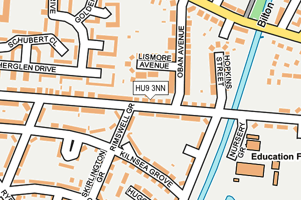 HU9 3NN map - OS OpenMap – Local (Ordnance Survey)