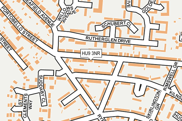 HU9 3NR map - OS OpenMap – Local (Ordnance Survey)