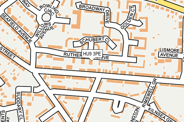 HU9 3PE map - OS OpenMap – Local (Ordnance Survey)