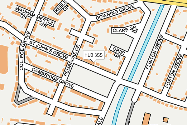 HU9 3SS map - OS OpenMap – Local (Ordnance Survey)