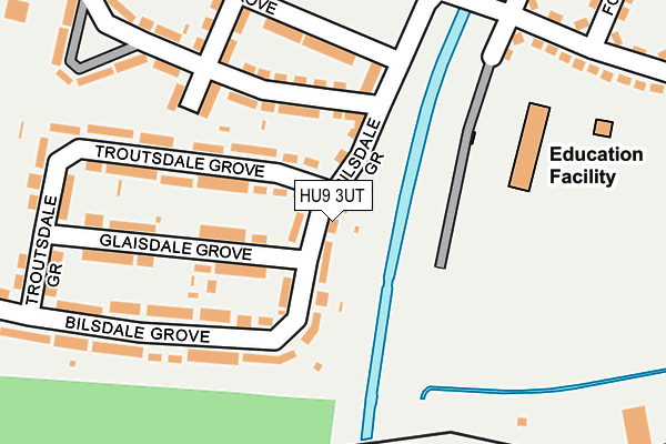 HU9 3UT map - OS OpenMap – Local (Ordnance Survey)