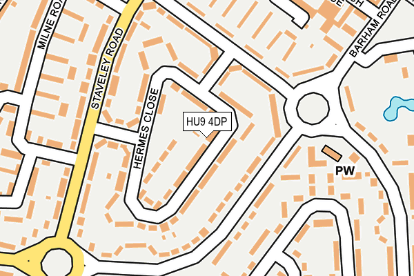 HU9 4DP map - OS OpenMap – Local (Ordnance Survey)