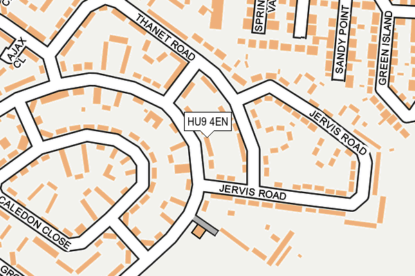 HU9 4EN map - OS OpenMap – Local (Ordnance Survey)