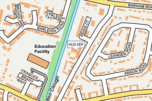 HU9 4EP map - OS OpenMap – Local (Ordnance Survey)