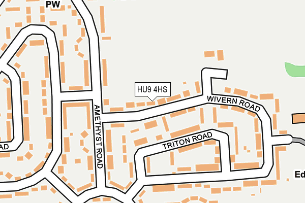 HU9 4HS map - OS OpenMap – Local (Ordnance Survey)