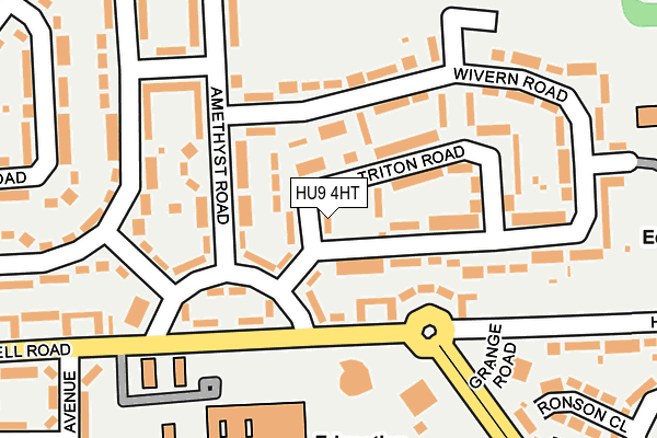 HU9 4HT map - OS OpenMap – Local (Ordnance Survey)