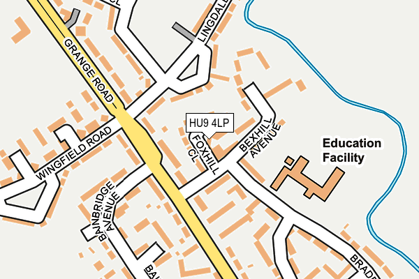 HU9 4LP map - OS OpenMap – Local (Ordnance Survey)