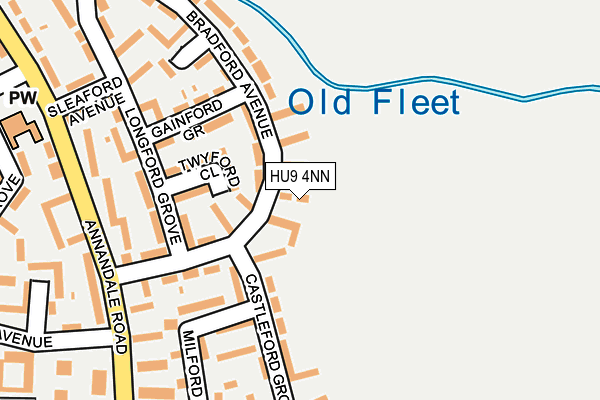 HU9 4NN map - OS OpenMap – Local (Ordnance Survey)