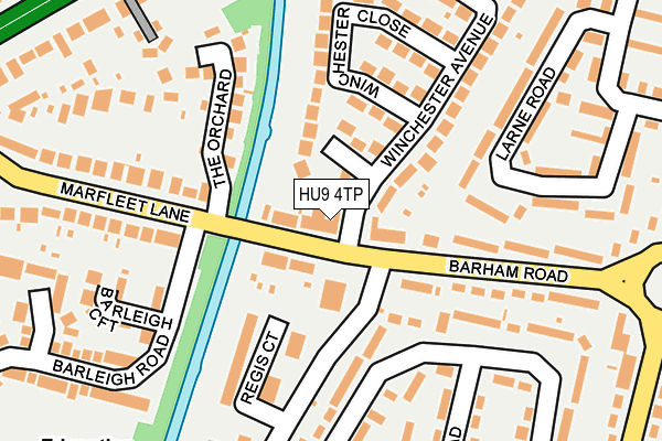 HU9 4TP map - OS OpenMap – Local (Ordnance Survey)