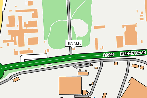 HU9 5LR map - OS OpenMap – Local (Ordnance Survey)