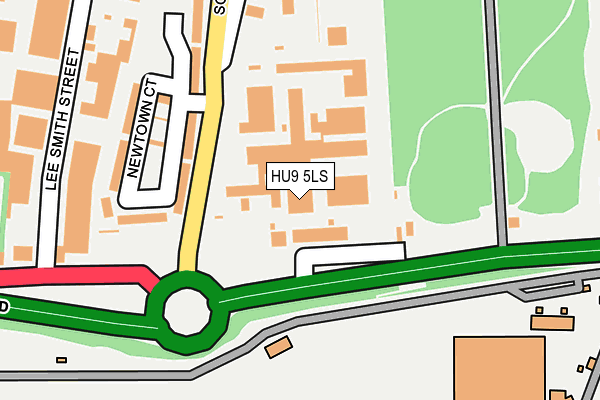 HU9 5LS map - OS OpenMap – Local (Ordnance Survey)
