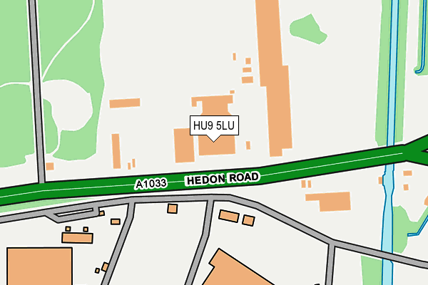 HU9 5LU map - OS OpenMap – Local (Ordnance Survey)