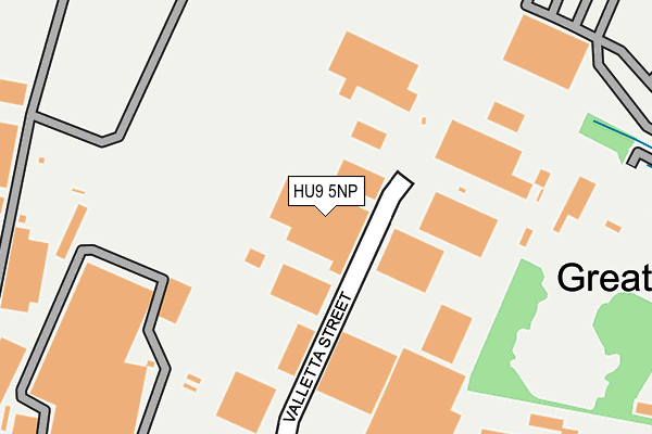 HU9 5NP map - OS OpenMap – Local (Ordnance Survey)