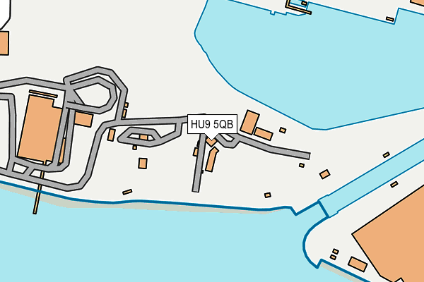 HU9 5QB map - OS OpenMap – Local (Ordnance Survey)