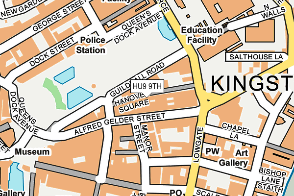 HU9 9TH map - OS OpenMap – Local (Ordnance Survey)