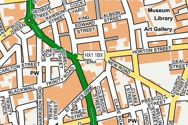 HX1 1BX map - OS OpenMap – Local (Ordnance Survey)