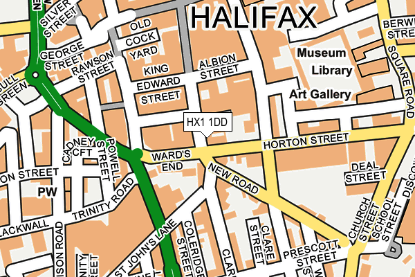HX1 1DD map - OS OpenMap – Local (Ordnance Survey)