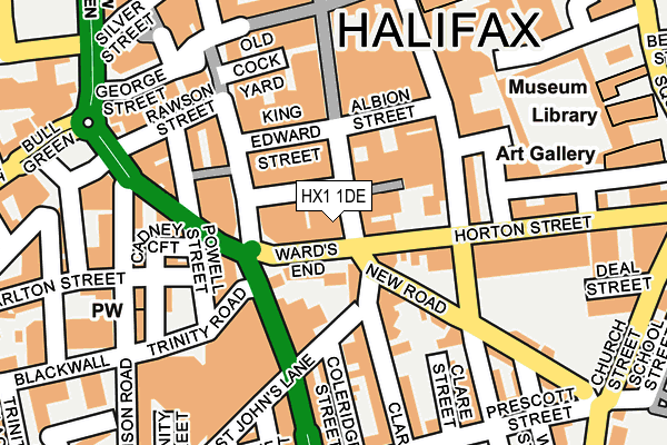 HX1 1DE map - OS OpenMap – Local (Ordnance Survey)