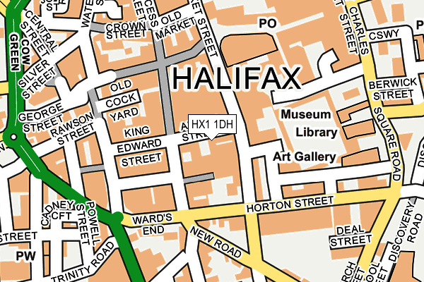 HX1 1DH map - OS OpenMap – Local (Ordnance Survey)