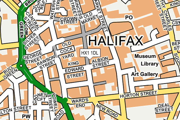HX1 1DL map - OS OpenMap – Local (Ordnance Survey)