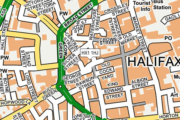 HX1 1HJ map - OS OpenMap – Local (Ordnance Survey)