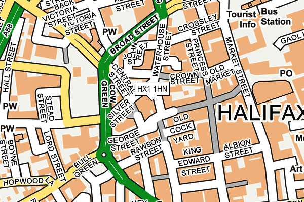 HX1 1HN map - OS OpenMap – Local (Ordnance Survey)