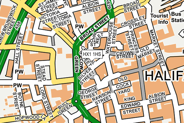 HX1 1HS map - OS OpenMap – Local (Ordnance Survey)