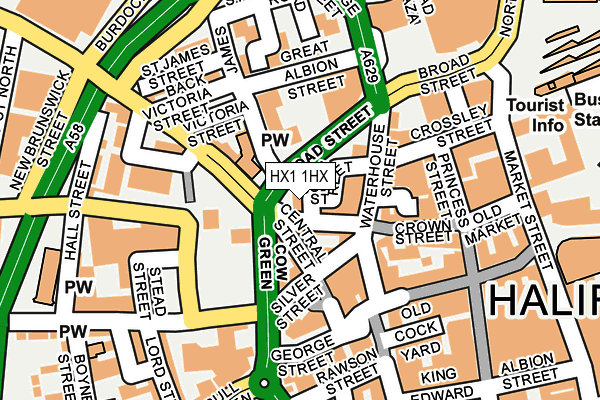 HX1 1HX map - OS OpenMap – Local (Ordnance Survey)