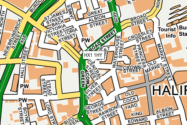 HX1 1HY map - OS OpenMap – Local (Ordnance Survey)