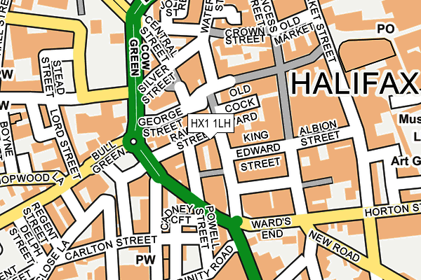 HX1 1LH map - OS OpenMap – Local (Ordnance Survey)