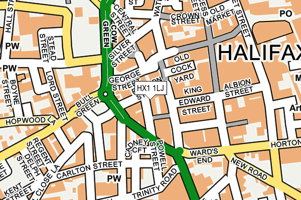 HX1 1LJ map - OS OpenMap – Local (Ordnance Survey)