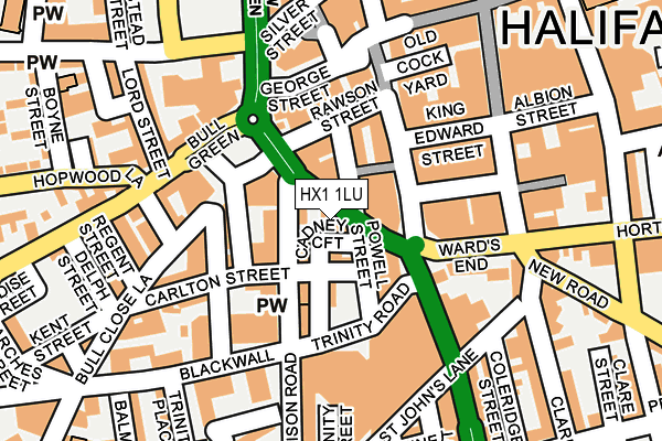 HX1 1LU map - OS OpenMap – Local (Ordnance Survey)